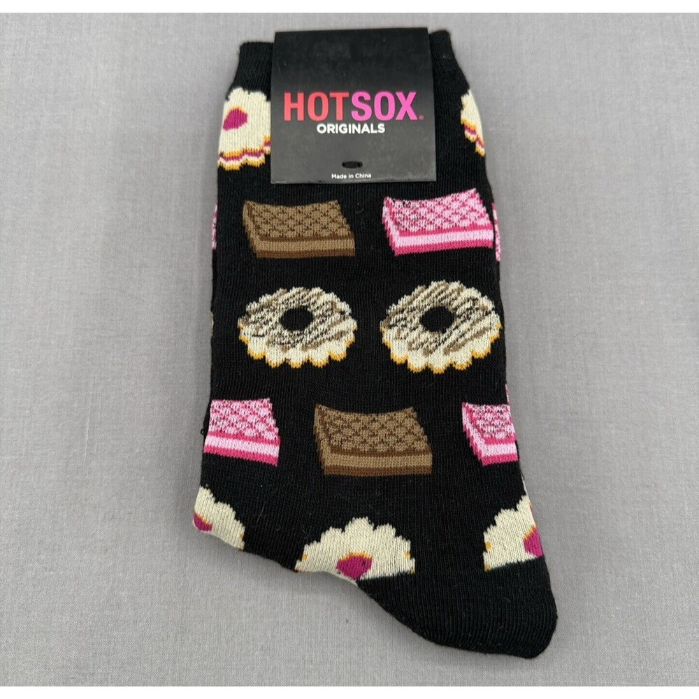 Hot Sox Crew Socks Size 9-11 Donuts Pastries Cute Fun